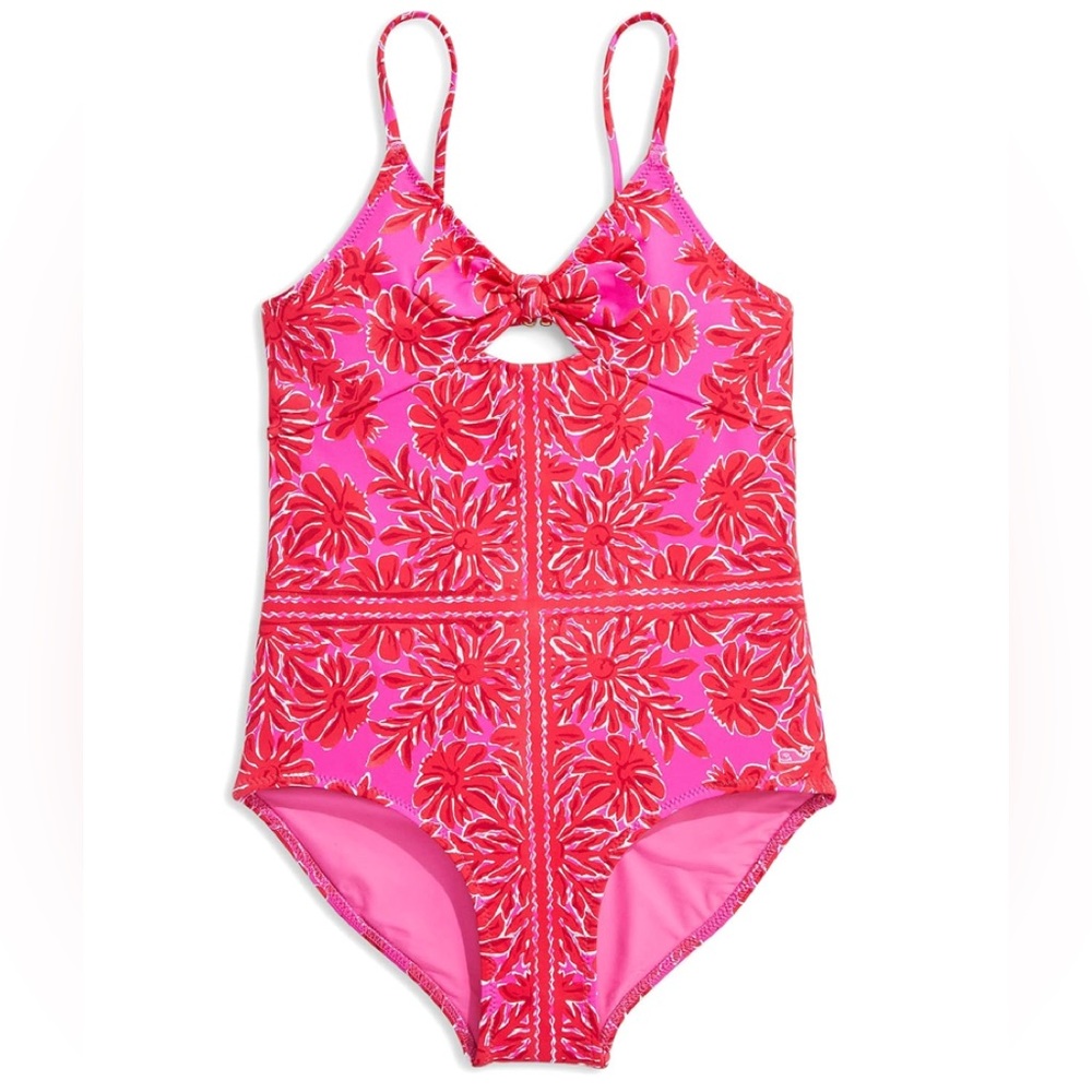 🦩NWOT Vineyard Vines Pink Girl’s Swinsuit Sz 7/8 🩷